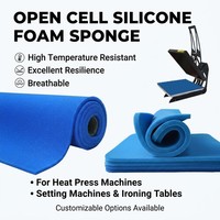 Feuille de caoutchouc silicone souple grand format personnalisée 80x100cm pour machine de presse à chaud, remplacement de la mousse de silicone éponge