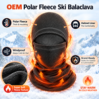 Cagoule polaire personnalisée coupe-vent intégrale pour sports d'hiver, doublure de casque, développement OEM ODM pour marques