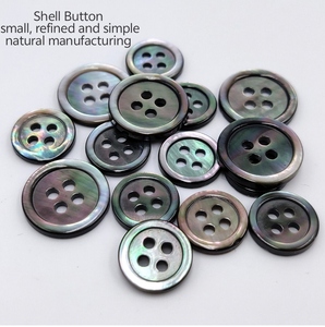 Natural Pearl Shell <strong>Button</strong> Round <strong>Tortoiseshell</strong> 4-Holes <strong>Button</strong> with Smooth Delicate Finish Available in 20mm and 17mm Sizes - Product Image 1