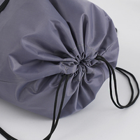 Vente en gros de sacs à provisions en polyester pliable personnalisé sac à cordon avec chaussure sac de sport à cordon avec logo en promotion