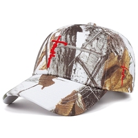 Gorras de béisbol de camuflaje a rayas elegantes para caza al aire libre, estilo urbano deportivo con características de tela común para negocios