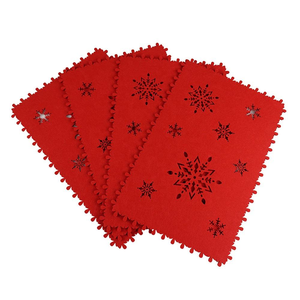 Innovative Design Eco-Friendly Grey/Black Color Reusable Modern Felt <b>Plate</b> <b>Mat</b> with 5mm/3mm Thickness for Home/Hotel Daily Use - Product Image 1