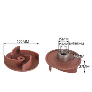 가솔린 엔진 농사용 물 펌프 예비 부품 2 인치 3 인치 4 인치 임펠러 GX160 GX270 Alu 자체 프라이밍 펌프