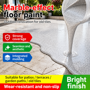 Peinture époxy pour sols en sable coloré, haute dureté, auto-nivelante, effet marbre décoratif pour sols en béton commerciaux - Product Image 1