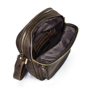 Sac bandoulière de style western fait main de haute qualité en cuir pleine fleur et rotin, avec fermeture éclair, imperméable, vintage, type <span class=keywords><strong>selle</strong></span> - Product Image 2