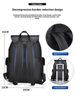 Sac à Dos Homme Haut de Gamme 2025 Polyvalent Décontracté Affaires Voyage Haute Qualité Doublure Polyester Fermeture Éclair Imperméable Résistant