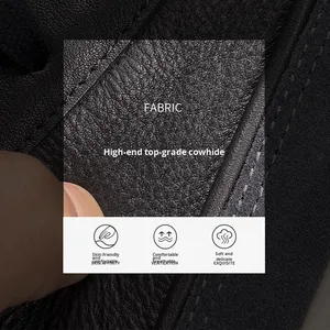 Giày nam kiểu cổ điển Châu Âu Quảng Châu đế dày thủ công da bò thật lớp trên cùng màu đen buộc dây thời trang mùa đông - Product Image 3