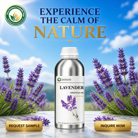Huile Essentielle de Lavande Naturelle Purifiante (Lavandula Angustifolia) pour Linge Frais et Nettoyage Domestique