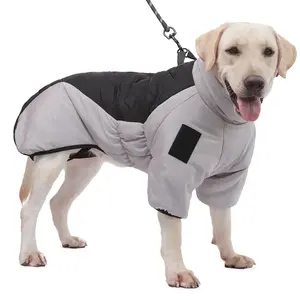 Winter Dog Jacket Reflective High Collar Warm Large Dog Coats Waterproof Thicken Autumn Winter Pet Clothes for Medium Large Dog