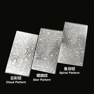 Nhà Máy bán hàng trực tiếp Damascus thép phôi thanh mô hình làm cho chất lượng tốt nhất dao Damascus phôi - Product Image 2