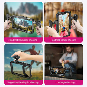 Cage de téléphone noire 16 Pro Max au <span class=keywords><strong>meilleur</strong></span> rapport qualité/prix Adaptateur d'objectif à monture en T Support de trépied noir Cage de téléphone - Product Image 2