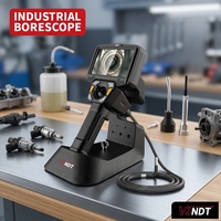 Endoscopio Industrial Portátil con Sonda de 3.9mm, Cable de 2m, Cámara Boroscópica de 360 Grados para Inspección y Limpieza de Inyectores de Combustible de Automóviles
