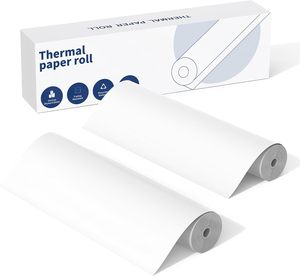 Rouleau de papier thermique A4 8,5''x6,5m, papier thermique pour imprimante thermique A4, format A4 pour documents à séchage rapide, notes d'étude - Product Image 1