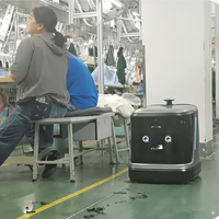 Robot Fregador de Pisos Comercial Inteligente con Motor PLC, Autodirección, Succión de 20000 Pa, Suministro y Drenaje de Agua, Mopa de Doble Rodillo de Alto Rendimiento