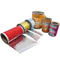Film en rouleau laminé personnalisé en aluminium, PET de qualité alimentaire, LDPE, BOPP pour l'emballage de chips et de gelées, thermoscellable en PET