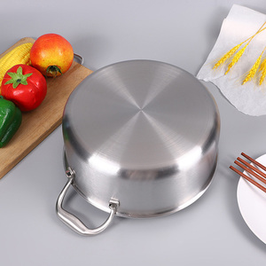 Olla Híbrida de Acero Inoxidable Triple, Moderna, para Salsas, Guisos, Sopas, Apta para Horno y Lavavajillas, con Tapa de Vidrio - Product Image 5