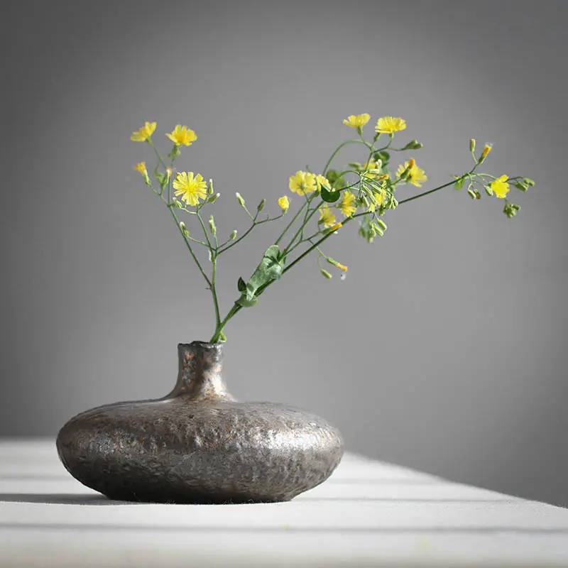 Индивидуальные реактивные глазурованные античные тонкие винтажные украшения для дома ручной работы фарфоровая керамическая ваза для цветов