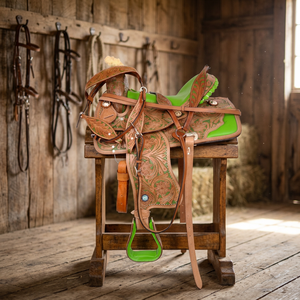 BS International Real Buffalo Leather English Race <b>Saddle</b> Wood Tree High Quality Customizable Design Horse <b>Saddle</b> Horse Bridle - Product Image 1