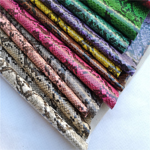 Không thấm nước 0.8mm rắn dệt dập nổi, da giày vật liệu nhân tạo giả tổng hợp in Python PU da cho giày - Product Image 1