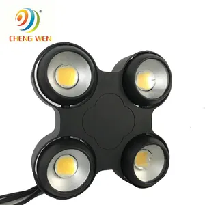 Lampu panggung profesional luar ruangan tahan air putih atau putih hangat 4 buah * 100W mata led COB lampu blinder untuk acara pesta