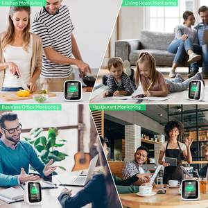 Kapalı <span class=keywords><strong>CO2</strong></span> metre <span class=keywords><strong>CO2</strong></span> monitör ev sıcaklık karbon dioksit dedektörü hava kalitesi monitör NDIR sensörü 400 ~ 5000ppm aralığı - Product Image 5