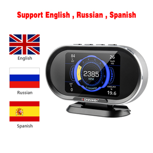 Nouveau Type HUD KONNWEI KW206 <span class=keywords><strong>voiture</strong></span> obd2 hud 2 <span class=keywords><strong>en</strong></span> 1 affichage tête haute avec fonction <span class=keywords><strong>de</strong></span> Scanner OBD2 mise à jour du Support - Product Image 4