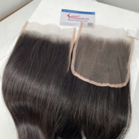 ¡Más vendido! Cabello crudo vietnamita HD Cierre de encaje suizo todos los tamaños 4x4 5x5 6x6 pequeños nudos Color natural proveedores de cabello humano