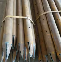 Tuyau en acier avancé 89*1 conique avec trous, tuyau de tunnel, support de hangar pour tunnel urbain