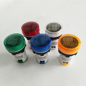 22mm AC 50-500V 0-99Hz Digital Display Spannung Hertz meter Frequenz Spannung <span class=keywords><strong>Tester</strong></span> Meter voltmeter Anzeige Signal Licht - Product Image 3