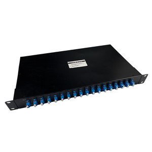 16CH 18CH 1270-1610nm CWDM Mux Demux 1U แบบติดตั้งบนแร็ค ไฟเบอร์คู่ พร้อมหัวต่อ LC/SC สำหรับโซลูชัน FTTx ใช้งานได้ทั้งภายใน/ภายนอกอาคาร - Product Image 4