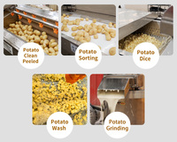 Ligne de production industrielle de purée de pommes de terre à prix avantageux