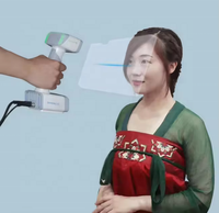 Scanner 3D portable Einscan H H2 à source de lumière blanche, couleur du corps humain, cheveux noirs