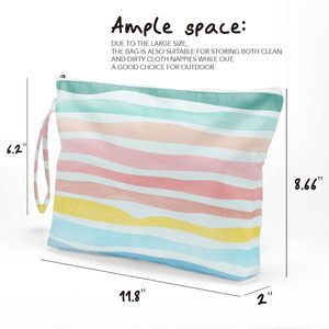 Borsa da Viaggio per Cosmetici, Impermeabile, con Motivi di Conchiglie e Stelle Marine, per Articoli da Toeletta e Trucchi, per Donne e Ragazze - Product Image 2