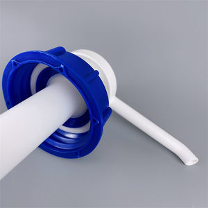 Pompe distributrice <span class=keywords><strong>de</strong></span> <span class=keywords><strong>sirop</strong></span> <span class=keywords><strong>de</strong></span> <span class=keywords><strong>miel</strong></span> à longue buse, 52/400, 53/400, 30ml, fermeture bleue personnalisée, café PP <span class=keywords><strong>de</strong></span> qualité alimentaire - Product Image 2