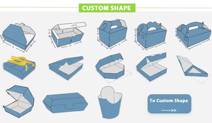 Caja de Pizza Rectangular Plana de Papel Kraft Marrón Corrugado, Desechable, Apta para Alimentos, Estilo Detroit, para <span class=keywords><strong>Pinsa</strong></span> o Pan Plano - Product Image 6