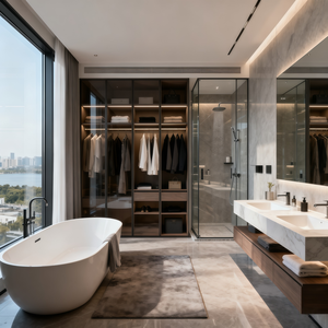 Conception architecturale de villa moderne sur mesure, <span class=keywords><strong>plan</strong></span> de <span class=keywords><strong>maison</strong></span> de style européen avec fenêtres panoramiques et espace de vie - Product Image 5