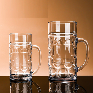 Jarra de Cerveza de Acrílico Personalizada de 500 ml con Asa para Bar - Product Image 5