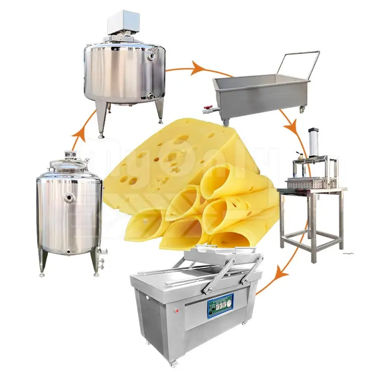 MY Cheese Curd Vat Machine de production de fromage mozzarella de 1000 litres Ligne de production de fromage feta