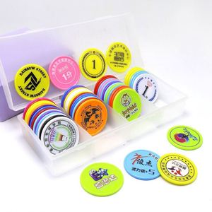 Fichas de Póker PS Directas de Fábrica, Material de Poliestireno, 39 mm, Color Sólido, Fichas de Juego, Logotipo Personalizado Disponible, Venta al por Mayor - Product Image 5