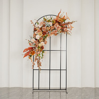 Nouvelle composition florale artificielle de luxe DIY en herbe de la pampa marron 3D pour scène de mariage, événements et centres de table, Noël et Pâques