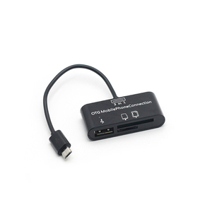 D2673 3-in-1 <strong>Micro</strong> <strong>USB</strong> 5-Pin <strong>OTG</strong> <strong>Card</strong> <strong>Reader</strong> Adapter Supports SD+<strong>TF</strong> <strong>Cards</strong> External Installation - Product Image 1