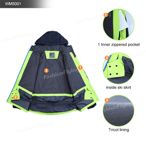 Eco-friendly <span class=keywords><strong>Professionale</strong></span> All'aperto Caldo Impermeabile Traspirante Abbigliamento Da Sci Giacca Invernale Cappotto Sostenibile Da Sci Da uomo Cappotto - Product Image 3