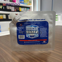 Pack de glace en Gel pour aliments Pack de glace en papier d'aluminium pochettes de bec réutilisables Pack de glace