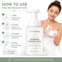 Nettoyant intime hydratant pour homme et femme, formule à base d'aloe vera et de probiotiques doubles, contrôle des odeurs, pH équilibré