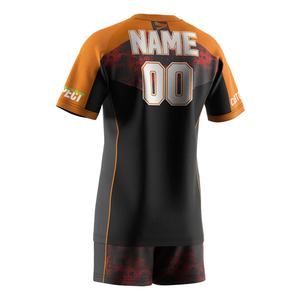 Offre Spéciale : Ensemble de Sport Homme – T-shirt Col Rond Dry-Fit Imprimé Musculation et Rugby, Coupe Oversize, et Short - Product Image 4