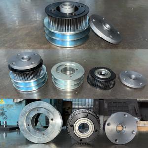 45 Poulie à courroie synchrone en acier Traitement et assemblage CNC - Product Image 3