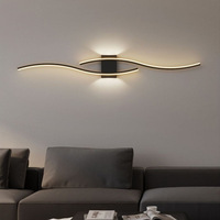 Lampe murale de chevet de chambre à coucher luxueuse et minimaliste, luminaire d'ambiance pour mur de fond de salon et grille de couloir