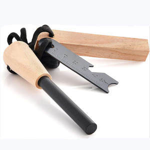 Allume-feu <span class=keywords><strong>ferrocerium</strong></span> rob kit silex avec manche en bois et grattoir - Product Image 1