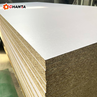 Panneau de particules mélaminé double face 1220x2440mm, panneau MDF moderne résistant à l'humidité, couleur blanche, certifié