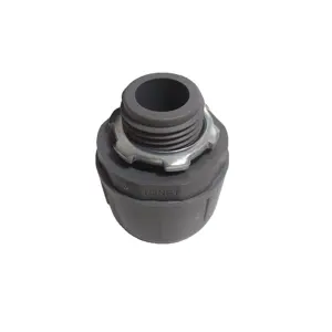 Konektor saluran 1/2in. Konektor ketat cairan PVC Fitting saluran listrik terdaftar PVC Fitting 1/2NPT